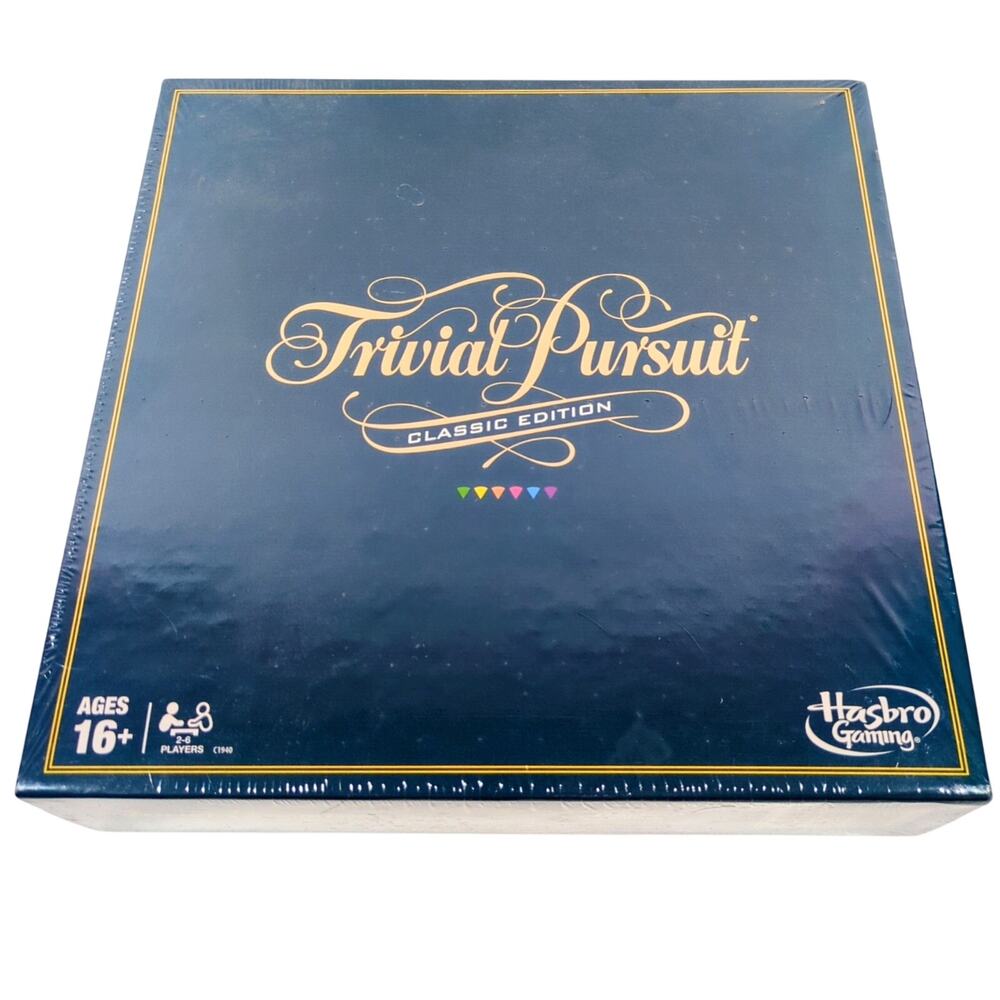 Trivial Pursuit Classic Edition Board Game Hasbro Gaming NEW SEALED Ages 16+